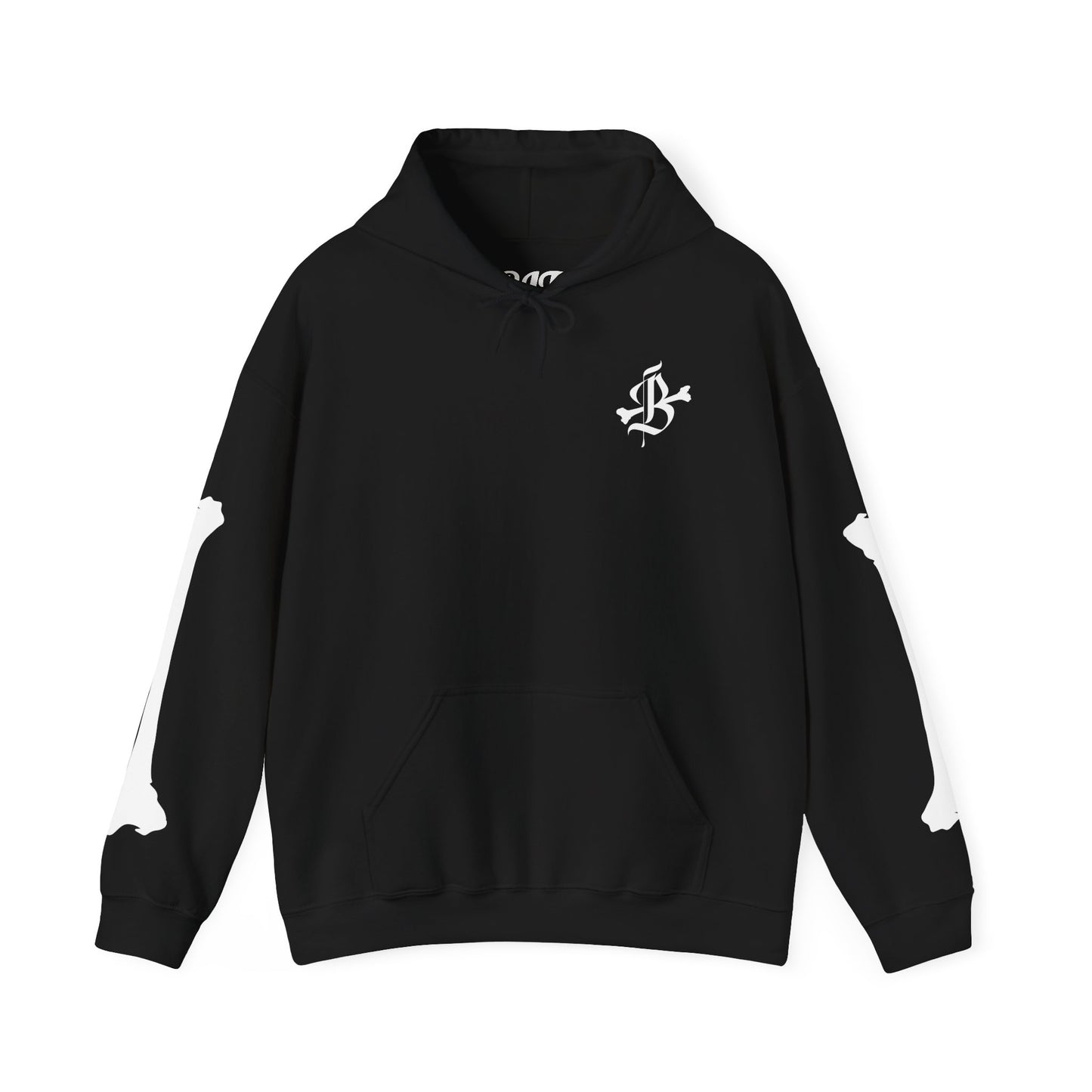 Hooded Sweatshirt Boneheads and Life Tactics Design