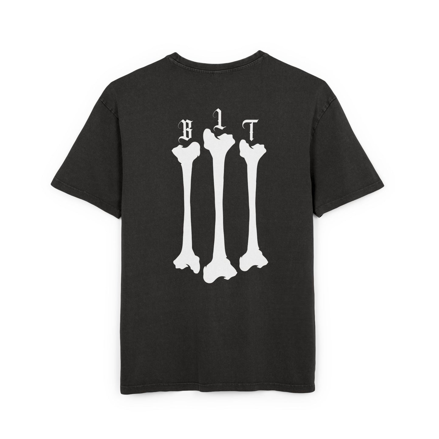 Skull Bones Acid-Wash Oversized Tee