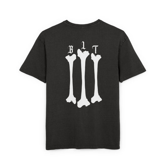 Skull Bones Acid-Wash Oversized Tee