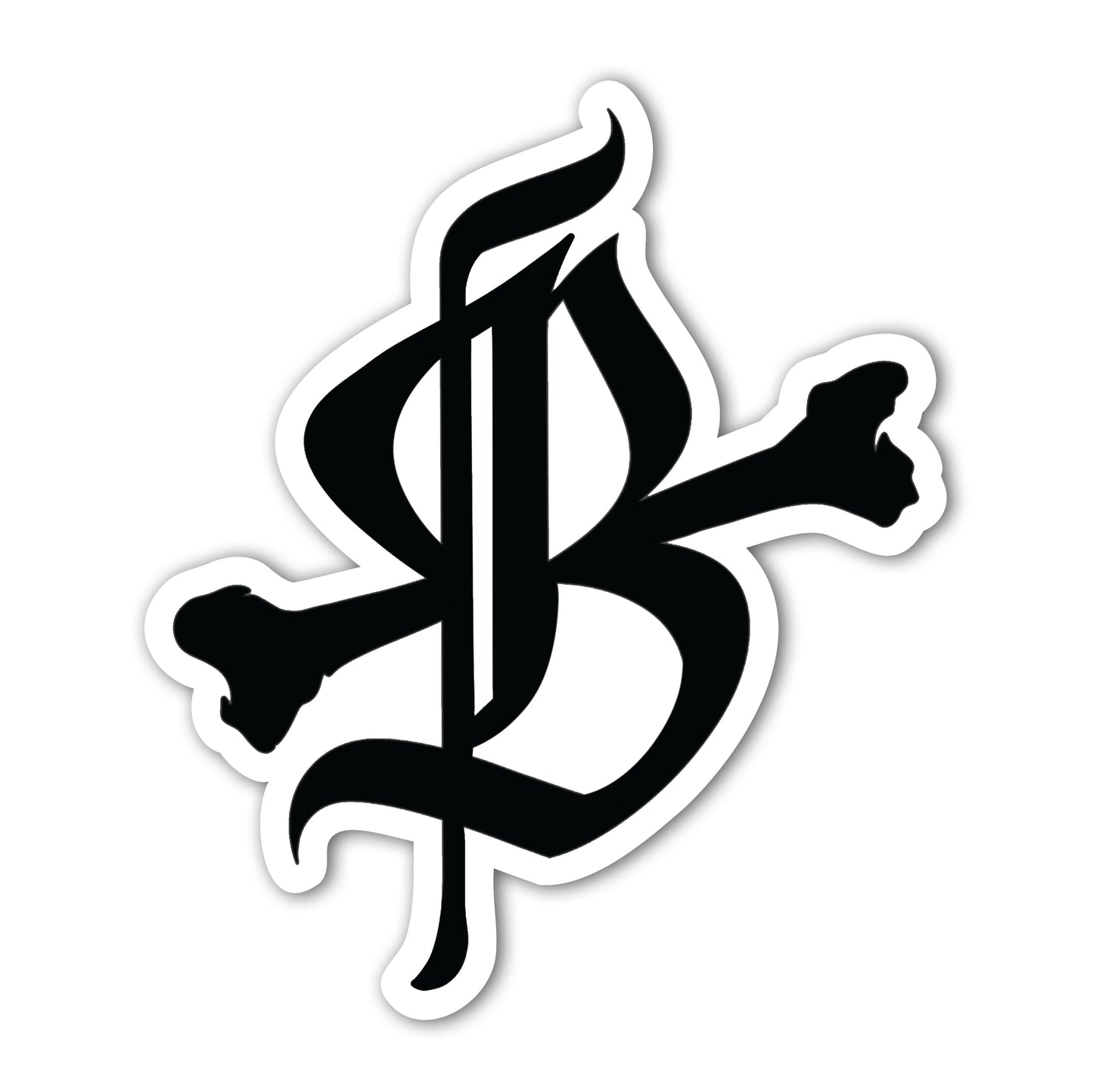 B Icon Logo Sticker