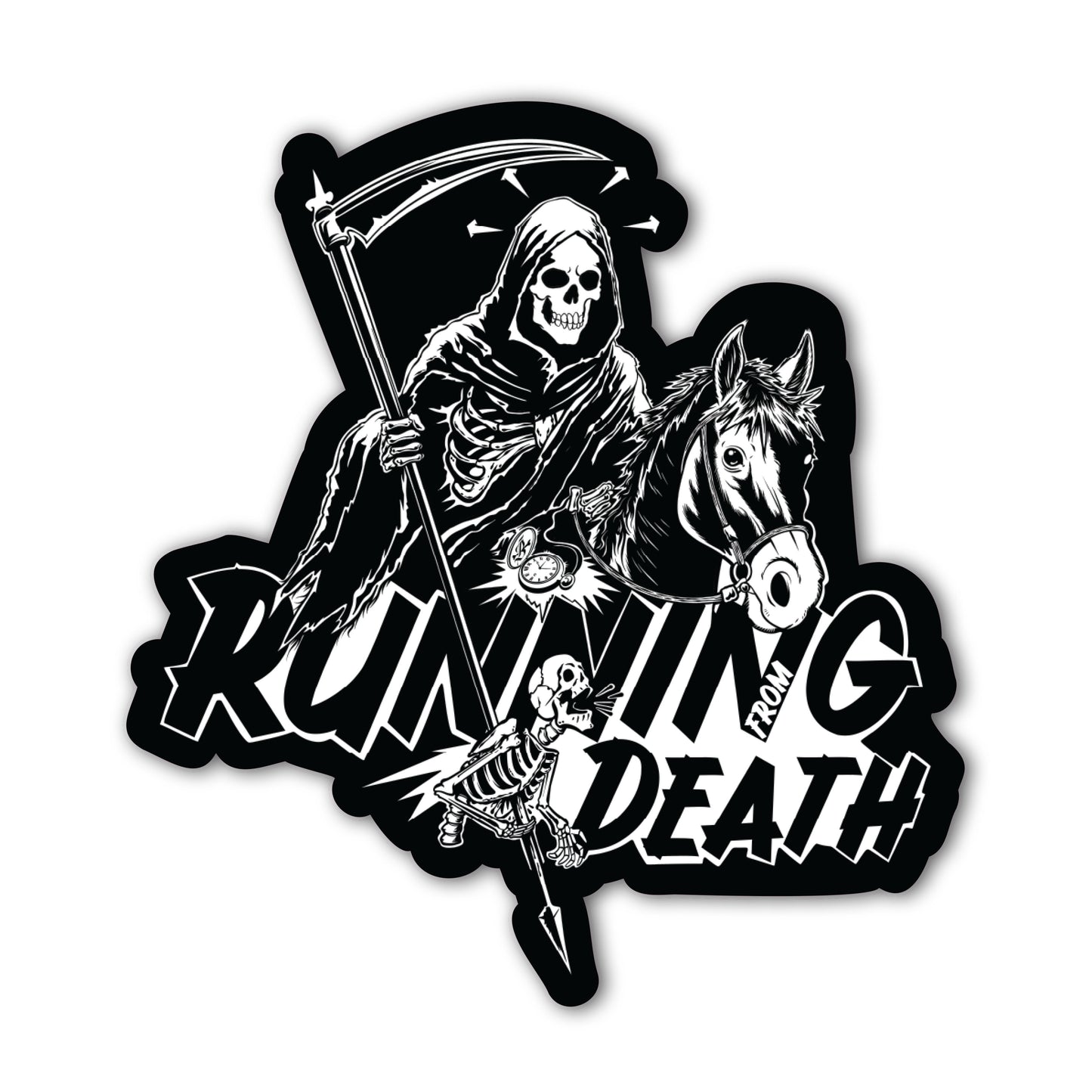 Running From Death Sticker